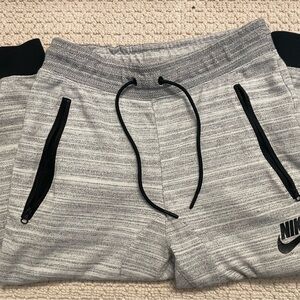 Nike Gray Jogger Pants with Black Accents